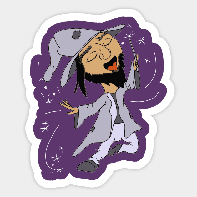 Grey Wizard Sticker by macpeters